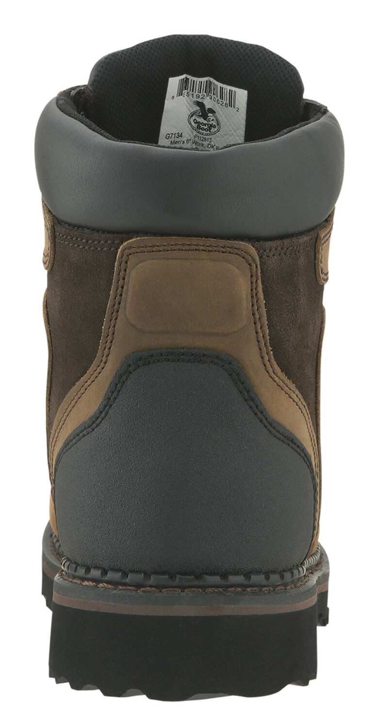 Image #7 - Georgia Boot Men's Brookville Waterproof 6" Work Boots, Dark Brown, hi-res