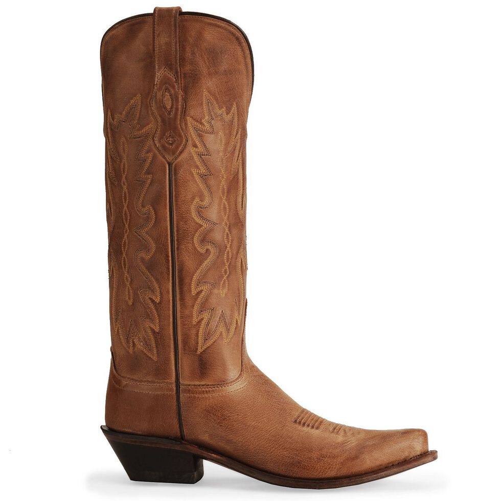 distressed women's cowboy boots