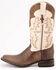 Image #3 - Ferrini Men's Nash Exotic Ostrich Leg Western Boots - Square Toe, Brown, hi-res