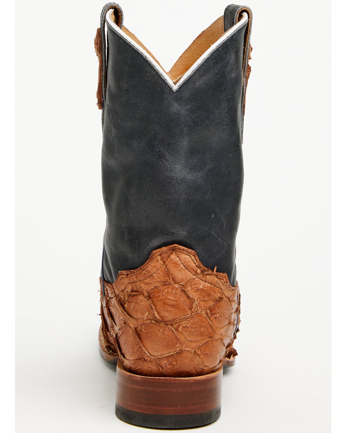 Image #5 - Cody James Men's America 250 Freedom Exotic Pirarucu Western Boots - Broad Square Toe, Blue, hi-res