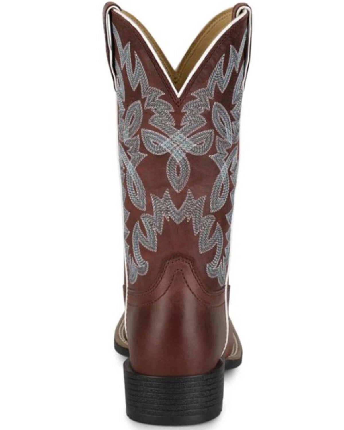 Image #5 - Justin Women's Ashtyn Performance Western Boots - Broad Square Toe, Brown, hi-res