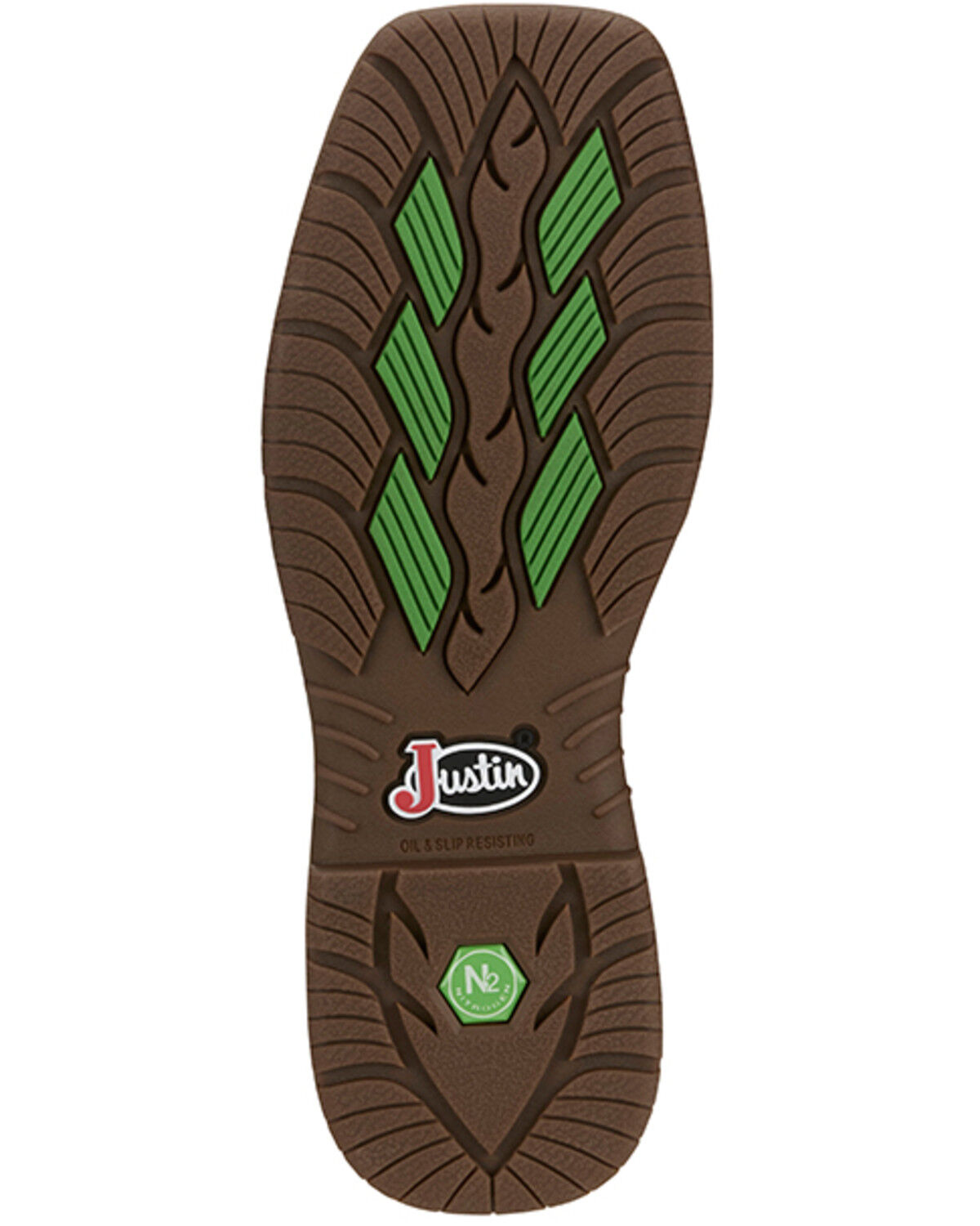 Image #7 - Justin Men's 11" Nitread Waterproof Work Boots  - Nano Composite Toe, Brown, hi-res