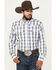 Image #1 - Wrangler Men's Plaid Print Long Sleeve Snap Western Performance Shirt, White, hi-res