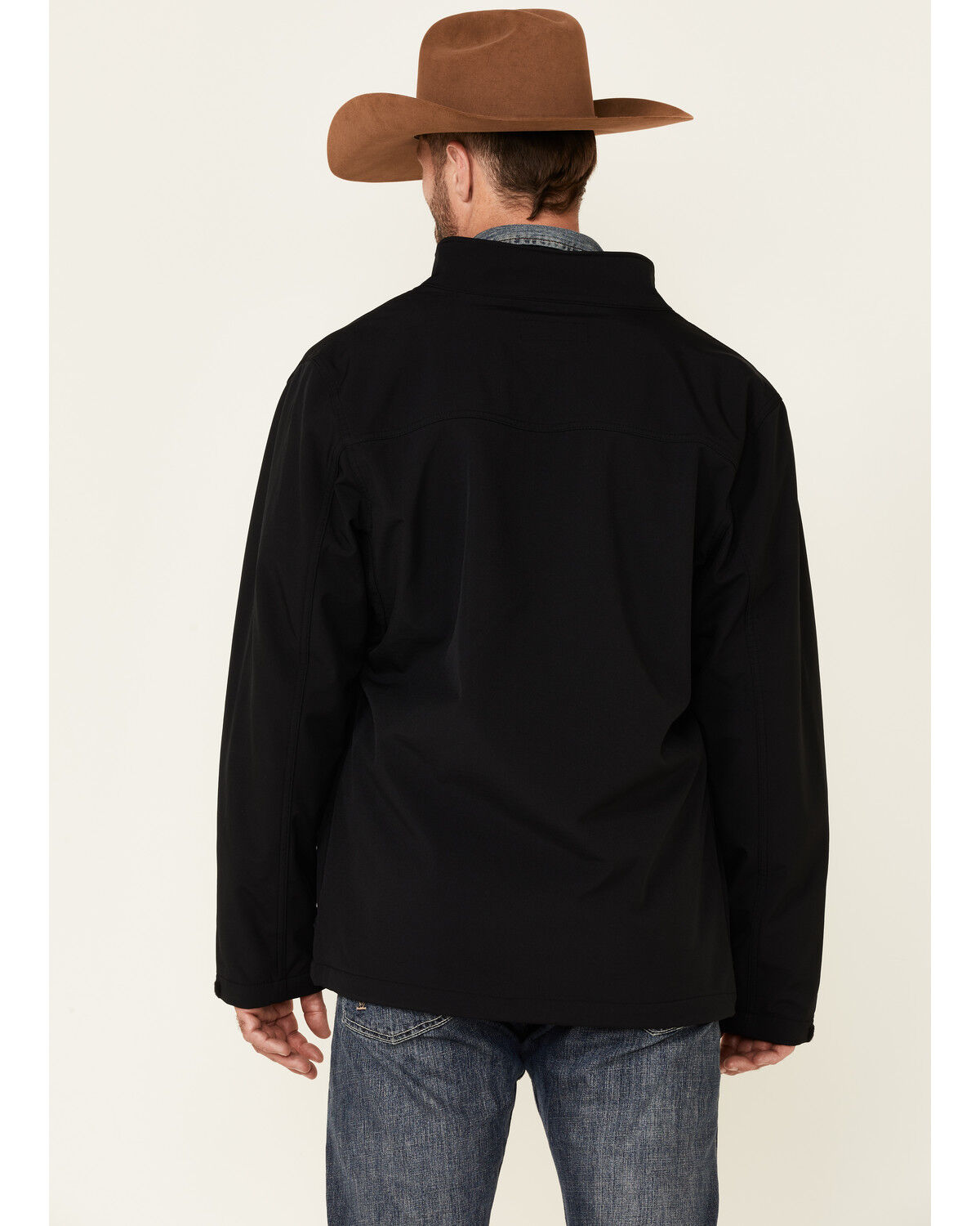 Image #4 - Cody James Core Men's Steamboat Zip-Front Softshell Jacket, Black, hi-res