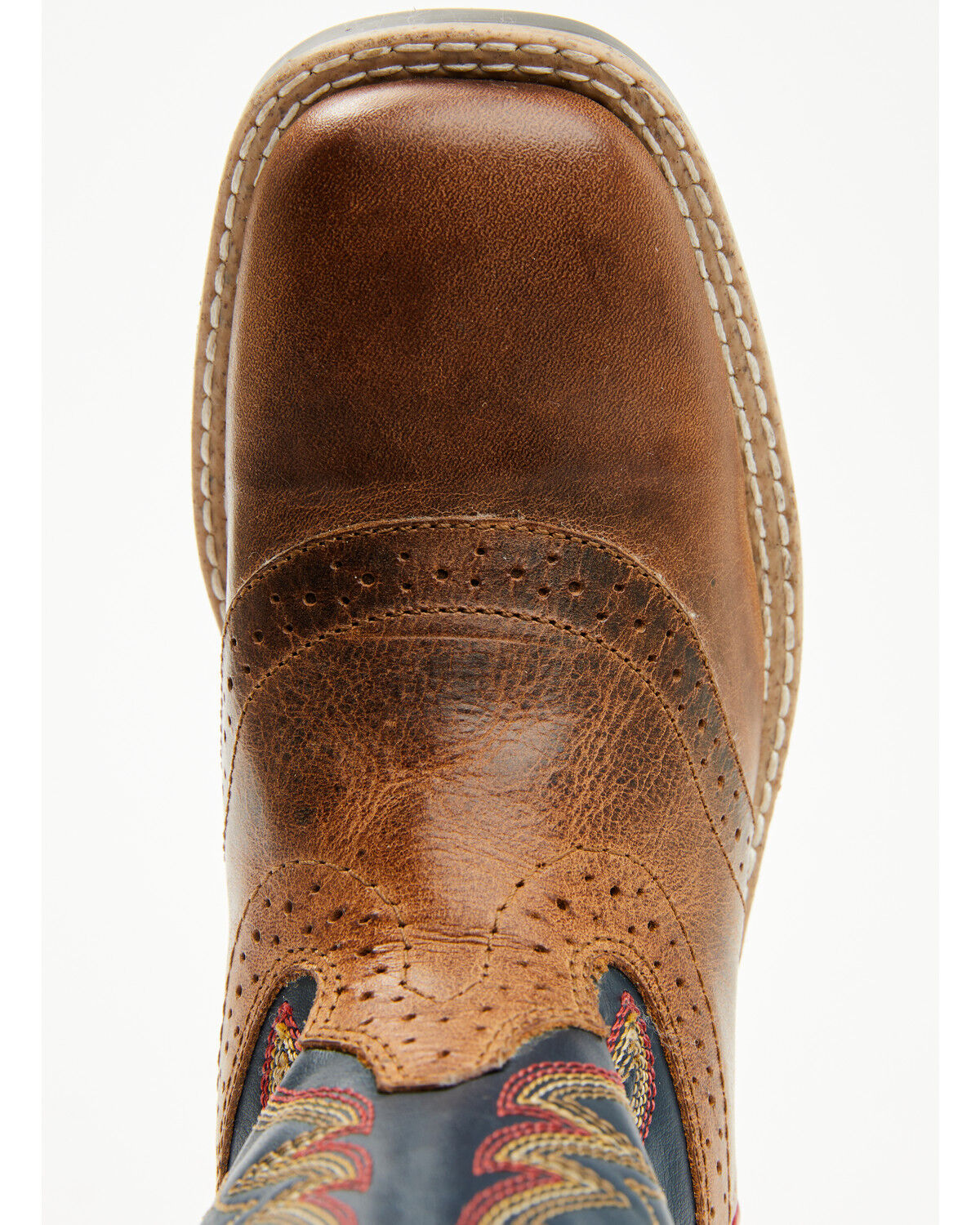 Image #6 - Cody James Boys' Bobby Western Boots - Broad Square Toe, Navy, hi-res