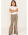 Image #1 - Rock & Roll Denim Girls' Serape Stripe Print Flare Jeans, Multi, hi-res