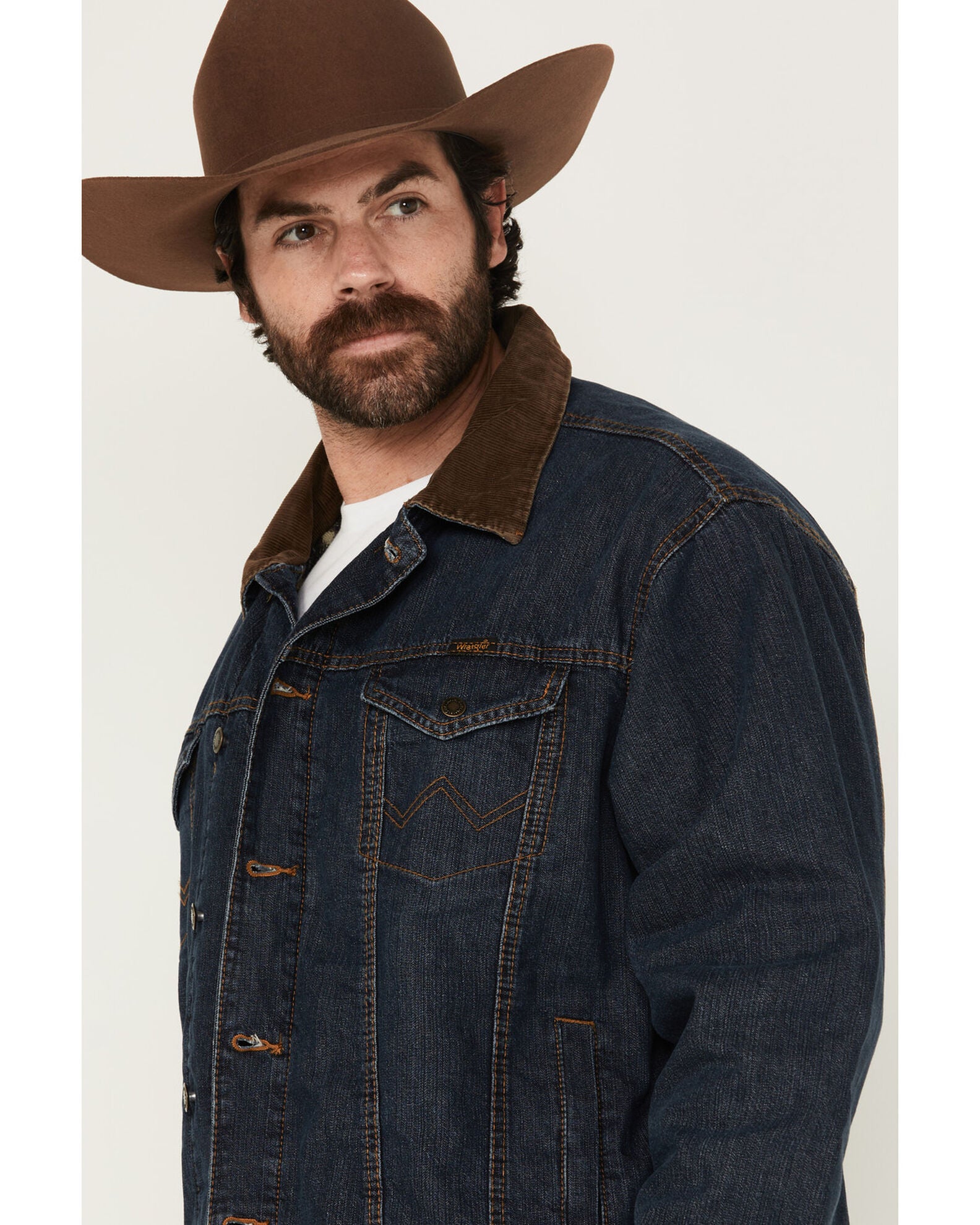 Product Name Wrangler Men's Concealed Carry BlanketLined Denim Jacket