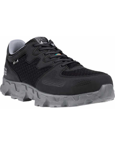 Image #1 - Timberland PRO Men's Powertrain ESD Work Shoes - Alloy Toe, Black, hi-res