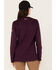 Image #4 - Ariat Women's AC Crew Fire Resistant Long Sleeve Work Shirt, Purple, hi-res