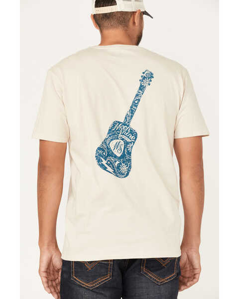 Image #4 - Moonshine Spirit Men's Guitar Shape Graphic T-Shirt , Tan, hi-res