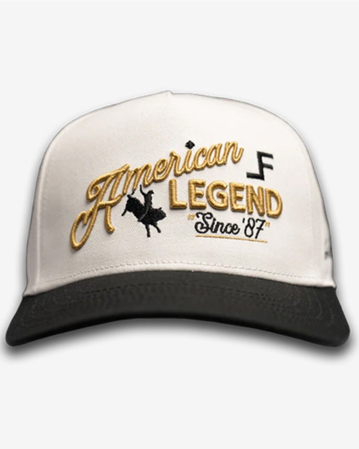 Lane Frost Men's Legend Ball Cap, Black/white, hi-res