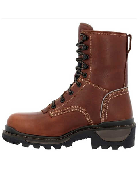 Image #3 - Rocky Men's Rams Horn Insulated Waterproof Lace-Up Logger Work Boots - Composite Toe, Brown, hi-res