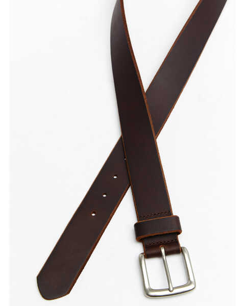 Image #2 - Hawx® Men's Beveled Edge Work Belt, Brown, hi-res
