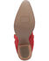 Image #7 - Dingo Women's Out West Suede Western Boots - Pointed Toe , Red, hi-res