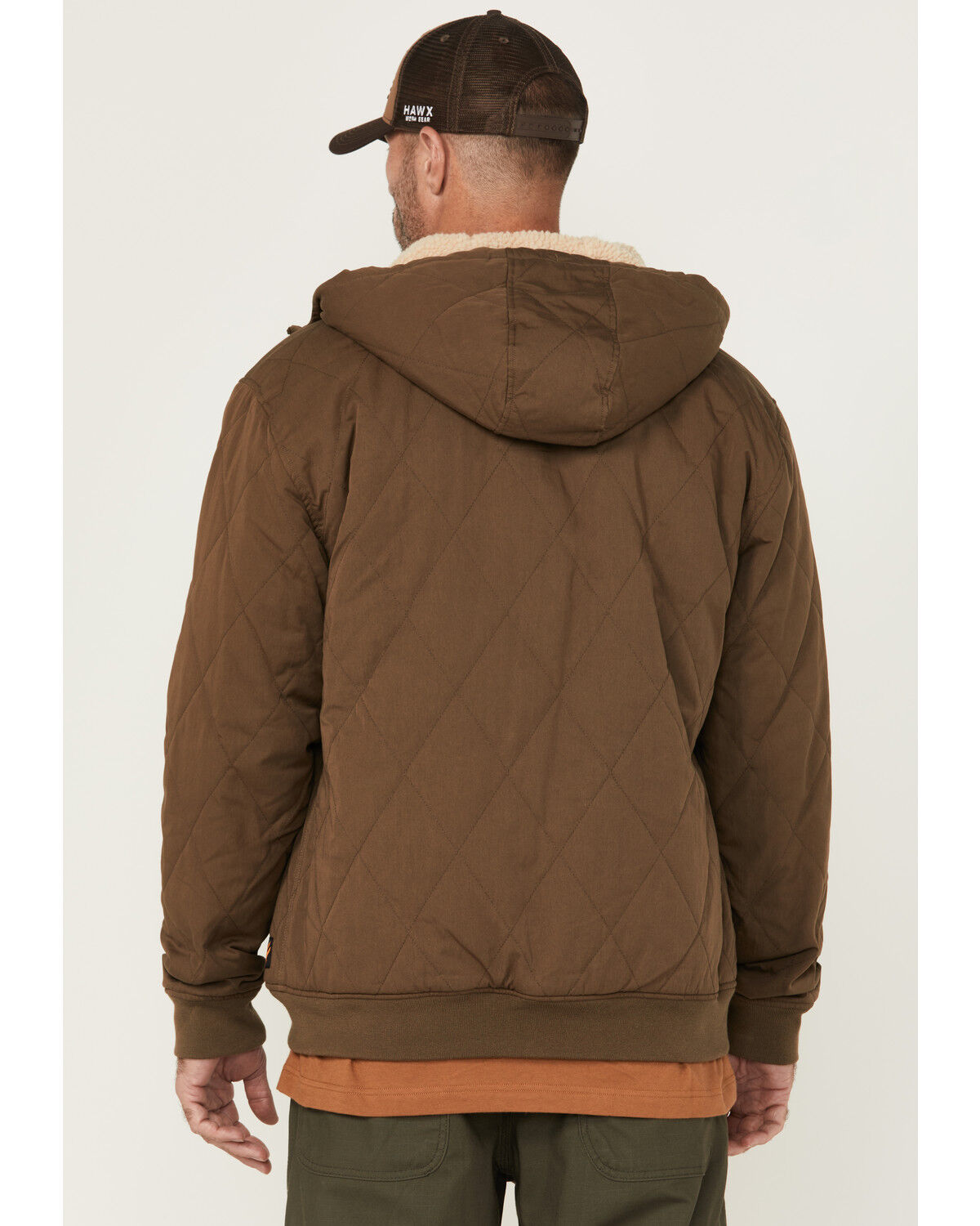 Image #4 - Hawx Men's Quilted Nylon Work Jacket, Light Green, hi-res