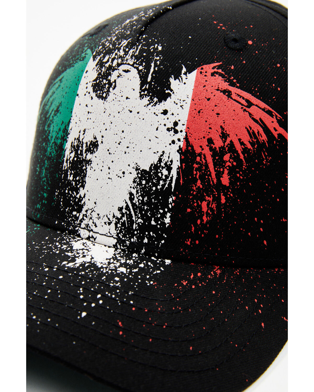 Image #2 - Cody James Men's Phoenix Mexico Flag Eagle Ball Cap, Black, hi-res