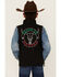 Image #4 - Cowboy Hardware Boys' Hecho en Mexico Vest, Black, hi-res