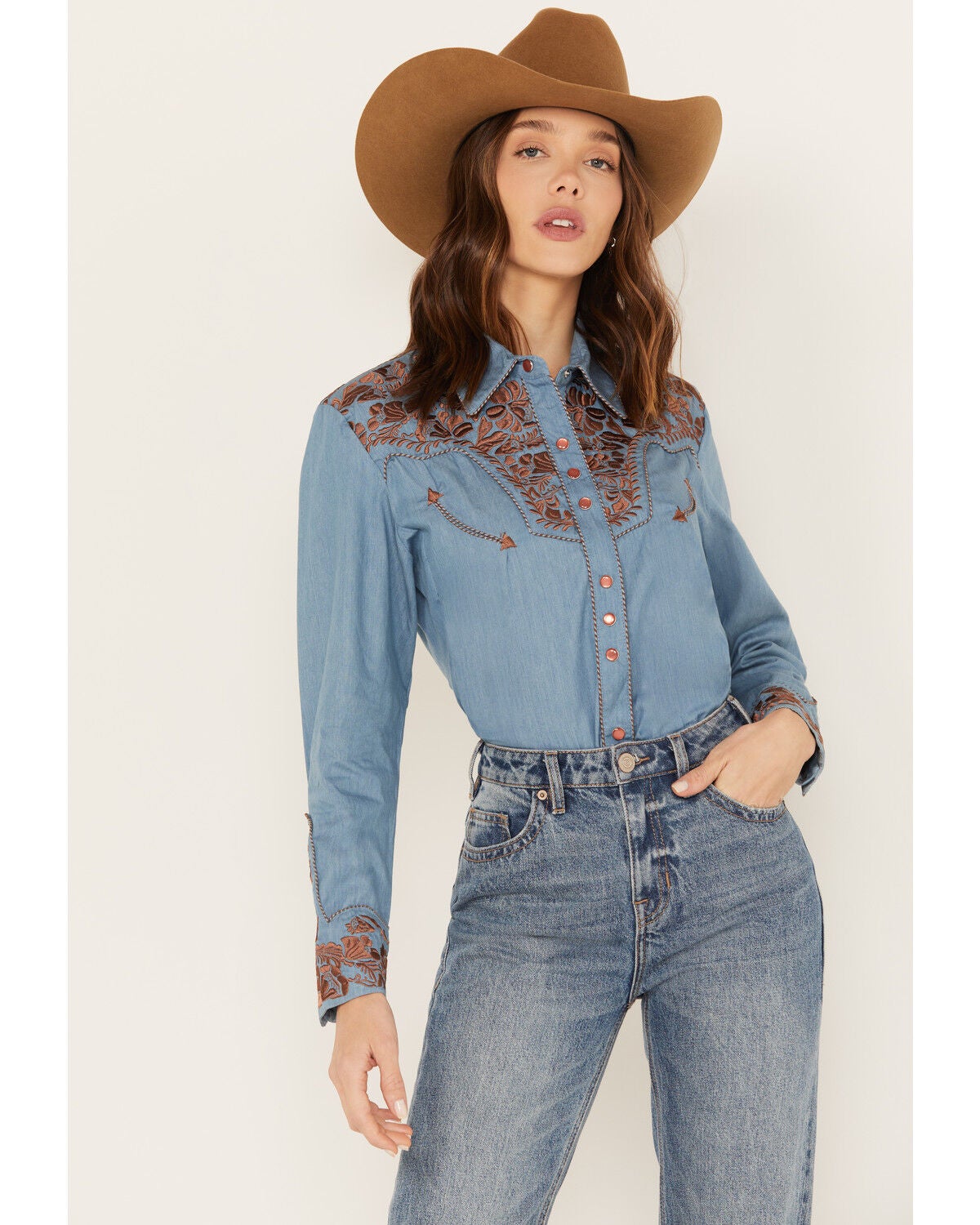 Bell sleeve western tops Clearance