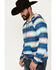 Image #2 - Rock & Roll Denim Men's Serape Striped Performance Hooded Sweatshirt , Blue, hi-res