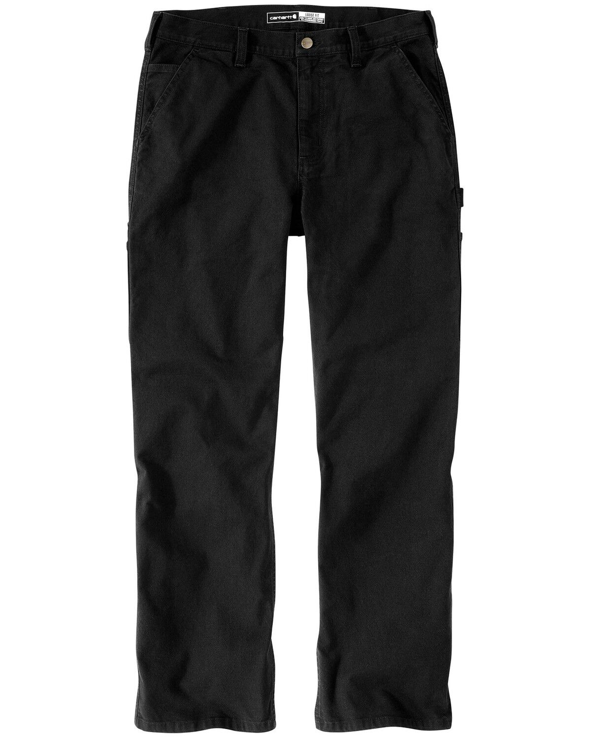 Image #1 - Carhartt Women's Carpenter Canvas Pants, Black, hi-res