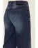 Image #4 - Cleo + Wolf Women's Medium Wash High Rise Distressed Knee Flare Jeans, Blue, hi-res