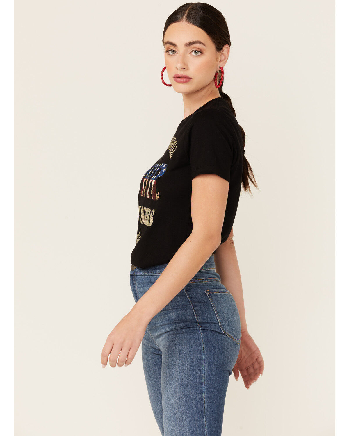 Image #4 - Changes Women's Professional Bull Riders Short Sleeve Graphic Tee - Black, Black, hi-res