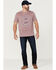 Flag & Anthem Men's Outdoor Supply Mauve Graphic Short Sleeve T-Shirt , Mauve, hi-res
