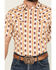 Image #3 - Cody James Men's Saint Abstract Striped Short Sleeve Snap Western Shirt, Ivory, hi-res
