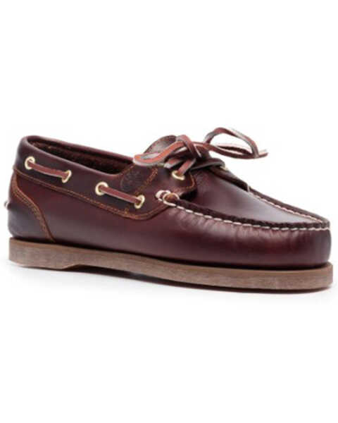 Image #1 - Timberland Women's Classic Boat 2-Eye Lace Boat Shoe - Moc Toe , Brown, hi-res