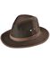 Outback Trading Co. Men's Madison River UPF50 Sun Protection Oilskin Hat, Brown, hi-res