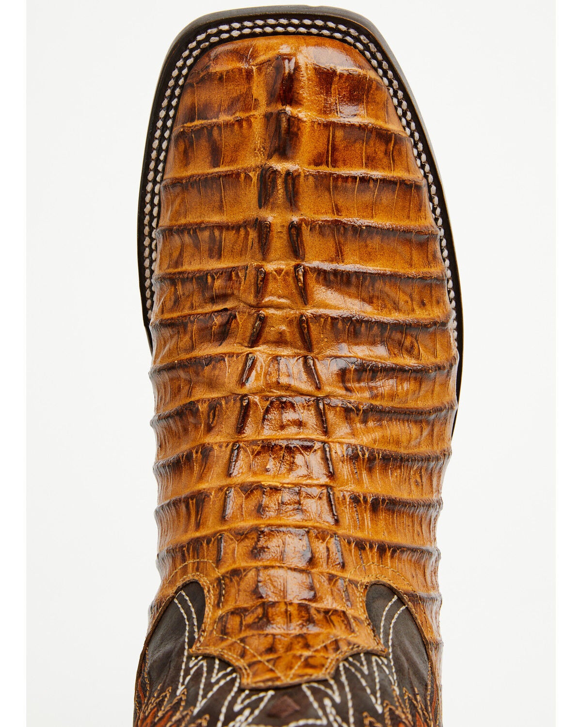 Image #6 - Cody James Men's Badlands Caiman Print Western Boots - Broad Square Toe, Tan, hi-res