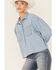 Levis Women's Kinsley Denim Utility Shirt, Light Blue, hi-res