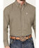 Image #3 - George Strait by Wrangler Men's Checkered Print Long Sleeve Button-Down Western Shirt, Tan, hi-res