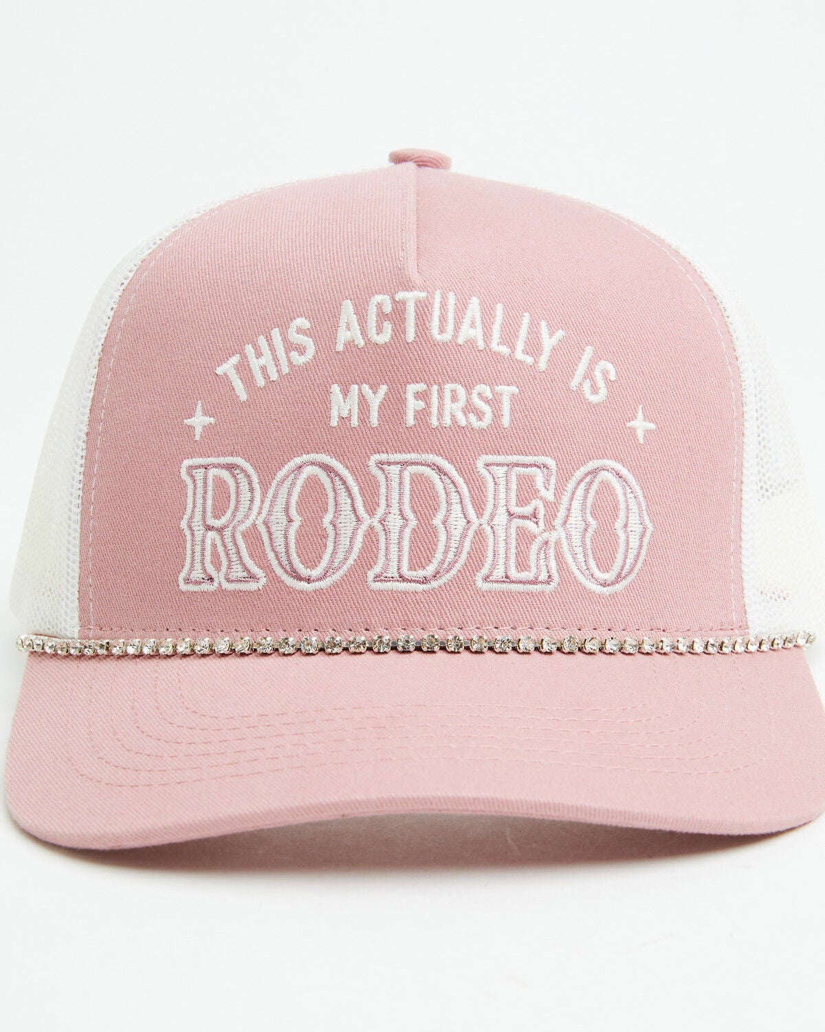Image #1 - Shyanne Girls' This Actually Is My First Rodeo Ball Cap, Pink, hi-res