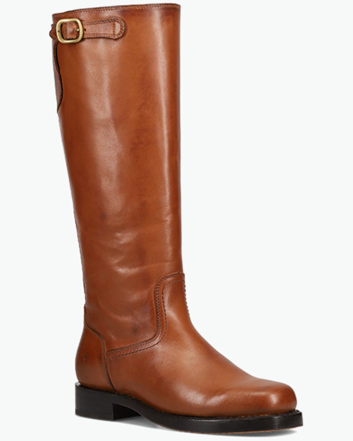 Image #1 - Frye Women's Campus Low Heel Tall Riding Fashion Boots - Round Toe, Cognac, hi-res
