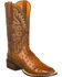 Image #1 - Lucchese Men's Handmade Harmon Full Quill Ostrich Western Boots - Square Toe, , hi-res