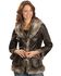 Image #1 - Scully Women's Faux Leather & Fur Jacket, Dark Brown, hi-res