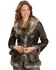 Scully Women's Faux Leather & Fur Jacket, Dark Brown, hi-res