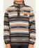 Image #3 - Cinch Boys' Striped Polar Fleece Pullover, Black, hi-res