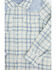 Image #2 - Angel Dear Toddler Boys' Plaid Print Long Sleeve Pearl Snap Western Shirt, Blue, hi-res