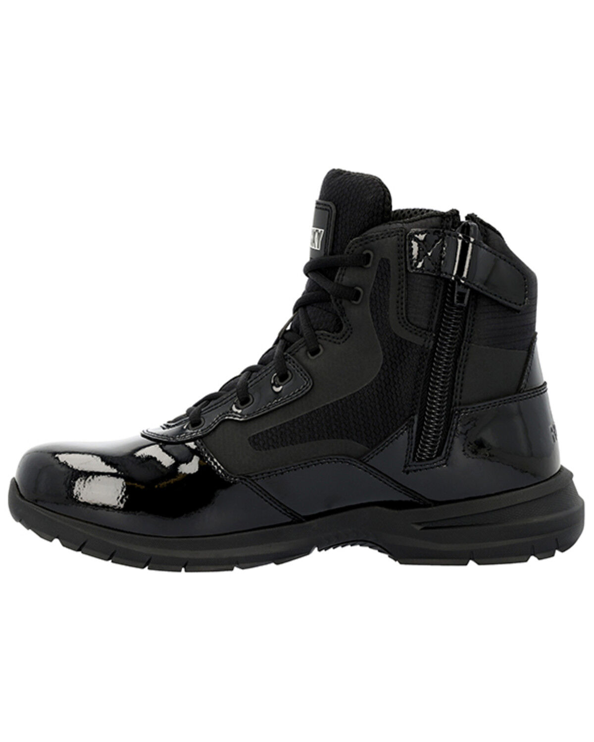 Image #3 - Rocky Men's Cadet 6" Public Service Work Boots - Soft Toe, Black, hi-res