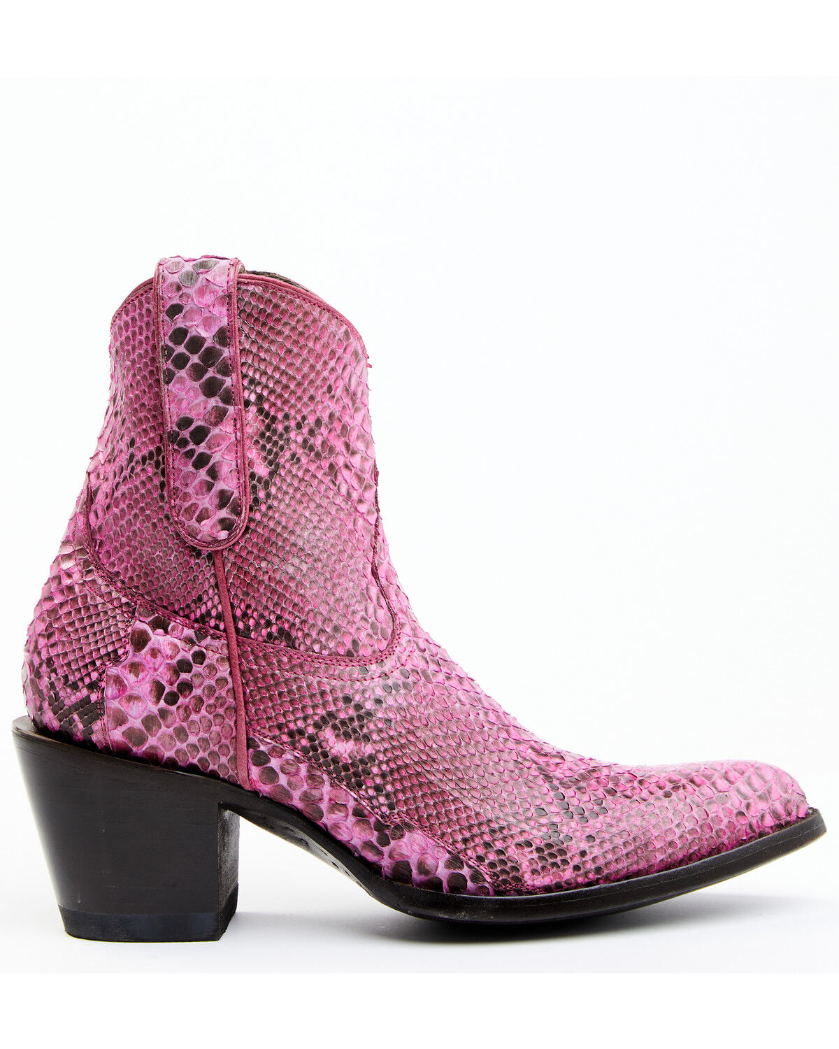 Image #2 - Idyllwind Women's Badass Exotic Python Western Booties - Round Toe, Pink, hi-res