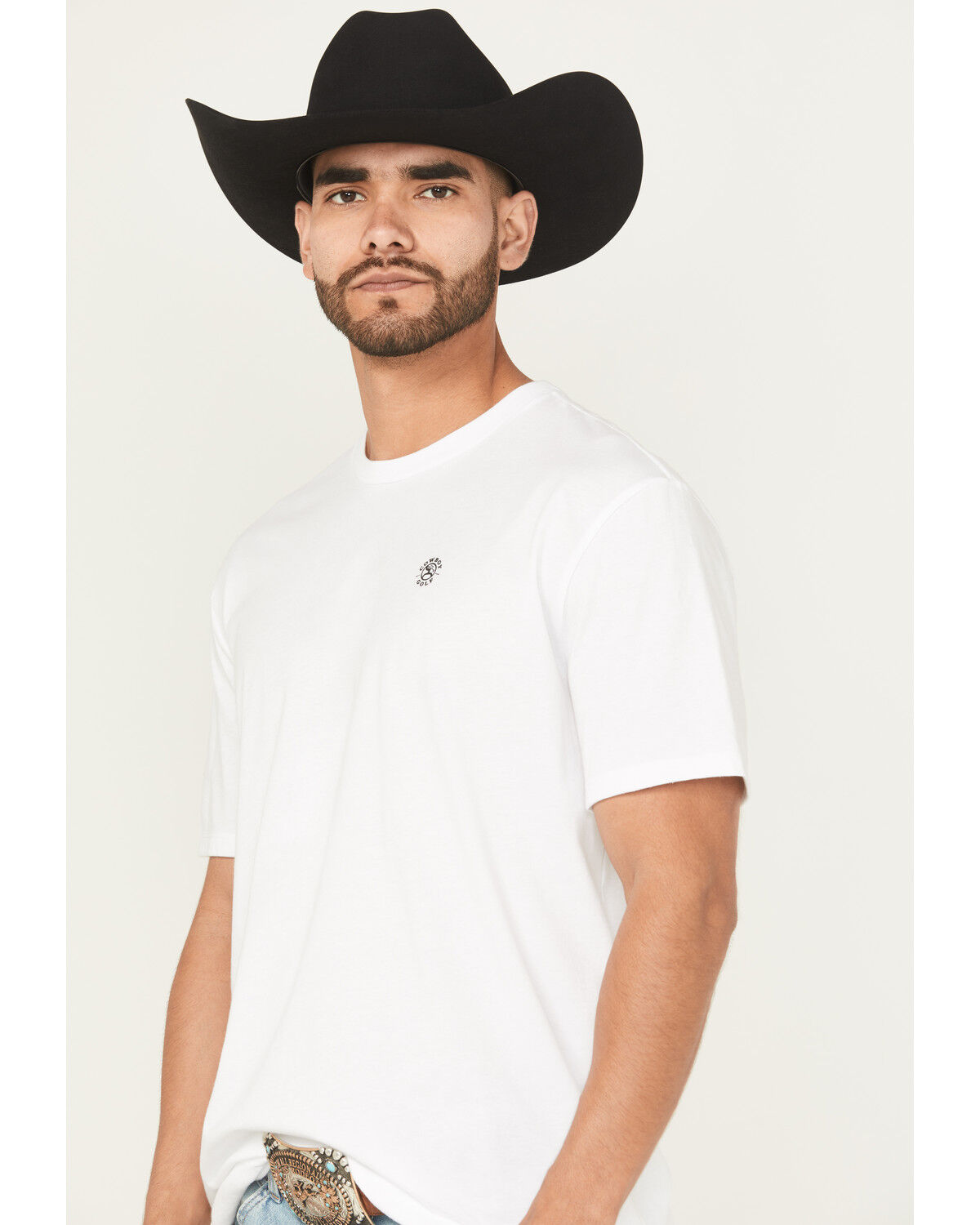 Image #3 - Hooey Men's Western Swing Short Sleeve Graphic T-Shirt, White, hi-res