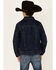 Image #4 - Wrangler Boys' Rodeo Medium Wash Stripe Lined Button-Front Denim Jacket , , hi-res