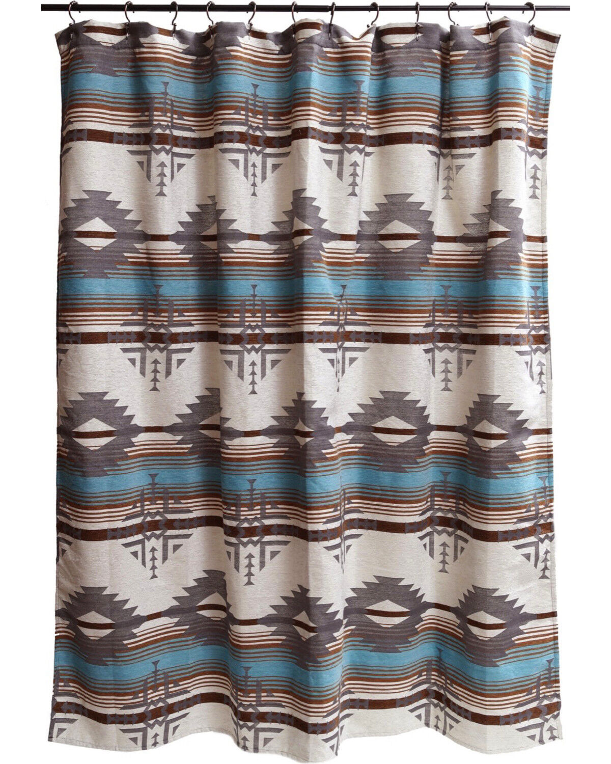 Image #1 - Carstens Badlands Shower Curtain, Turquoise, hi-res