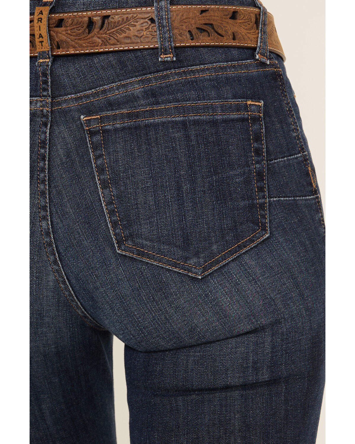 Image #4 - Ariat Women's Alex Dark Wash High Rise Flare Stretch Denim Jeans, Dark Wash, hi-res