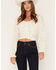 Image #1 - Wild Moss Women's Boot Barn Exclusive Floral Embroidered Tie Back Top, Cream, hi-res