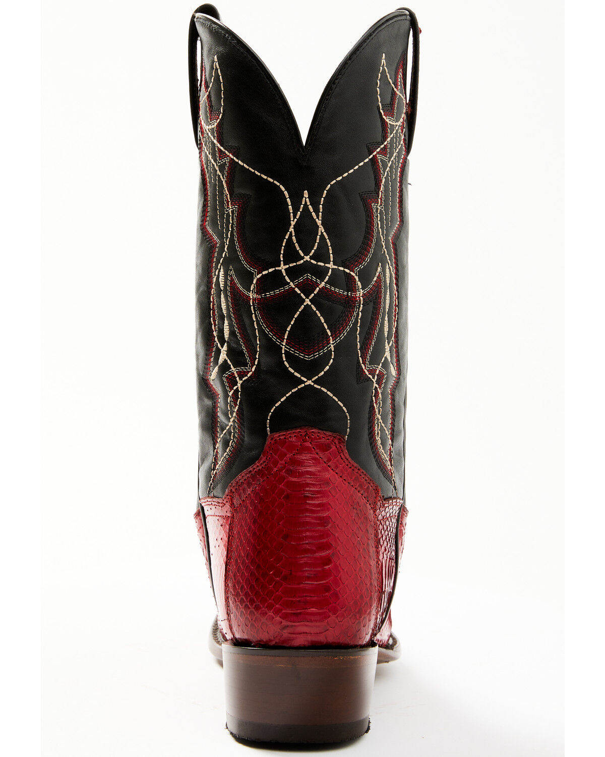 Image #5 - Dan Post Men's Red Water Exotic Snake Western Boots - Snip Toe, , hi-res