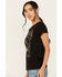 Image #2 - Shyanne Women's Mountain Vibe Short Sleeve Graphic Tee, Black, hi-res