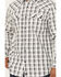 Image #3 - Moonshine Spirit Men's Traveler Plaid Print Long Sleeve Snap Western Shirt, White, hi-res